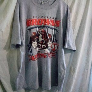 Vintage Cleveland Browns Countdown to 99 Lee XL Sport Tee